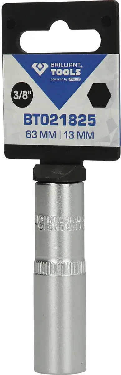 Brilliant Tools BT021825 Dopsleutel 13mm - 3/8" Lang - afbeelding 2 van 3