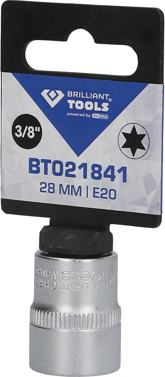 Brilliant Tools BT021841 Dopsleutel E20 - 3/8" - afbeelding 2 van 4
