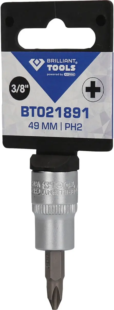 Brilliant Tools BT021891 Bit-dop 3/8 PH2 - afbeelding 3 van 4