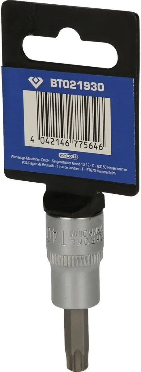 BRILLIANT TOOLS 3/8" Torx bitmof met kopboring TB40 - BT0219... - afbeelding 4 van 4