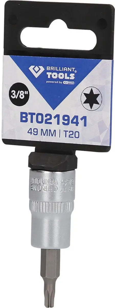 BRILLIANT GEREEDSCHAP 3/8" Torx bit inbus T20 - BT021941 - afbeelding 4 van 4