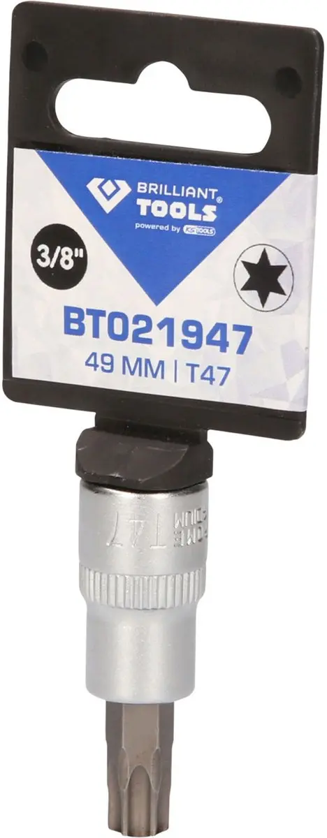 BRILLIANT GEREEDSCHAP 3/8" Torx bitmof T47 - BT021947 - afbeelding 2 van 4