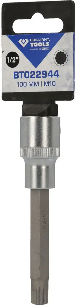 Brilliant Tools BT022944 Veelzandtandbitdop 1/2" - 100 mm - afbeelding 2 van 4