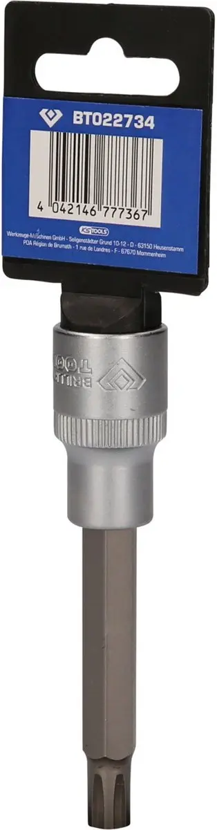 Brilliant Tools BT022734 RIBE-Bit-dopsleutel M9 1/2" - afbeelding 4 van 4