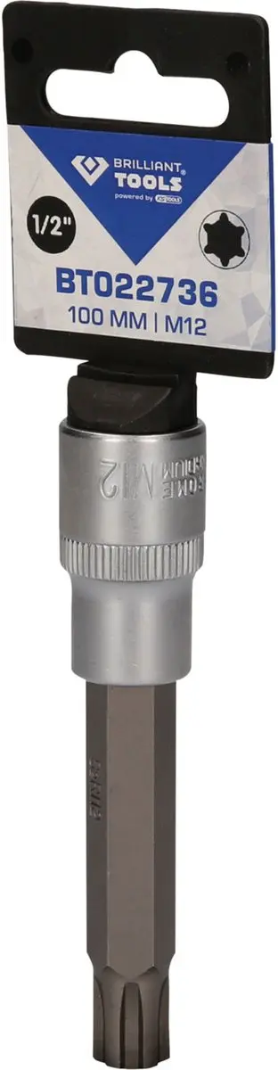Brilliant Tools BT022736 RIBE dopsleutel 1/2" M12 - 100mm - afbeelding 4 van 4