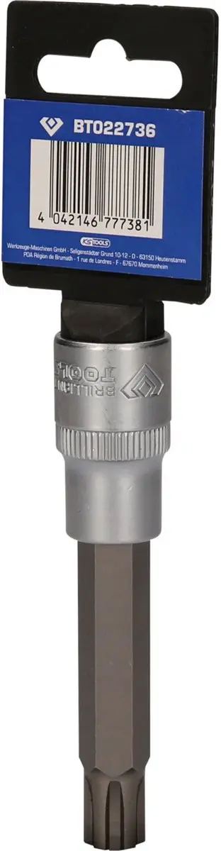 Brilliant Tools BT022736 RIBE dopsleutel 1/2" M12 - 100mm - afbeelding 3 van 4
