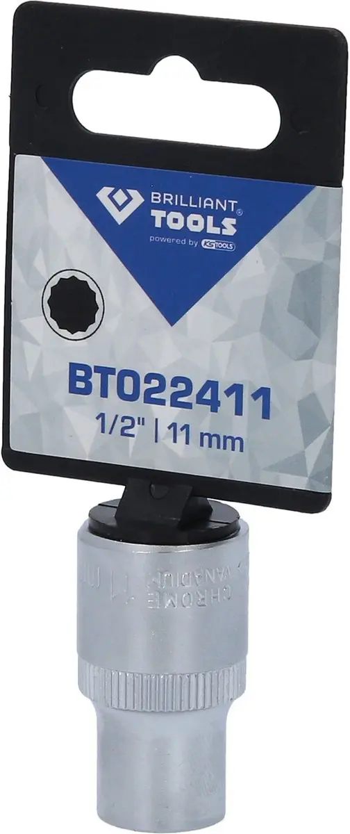 Brilliant Tools BT022411 Twaalfkant Dop 11 mm 1/2" - Metrisch - afbeelding 2 van 4