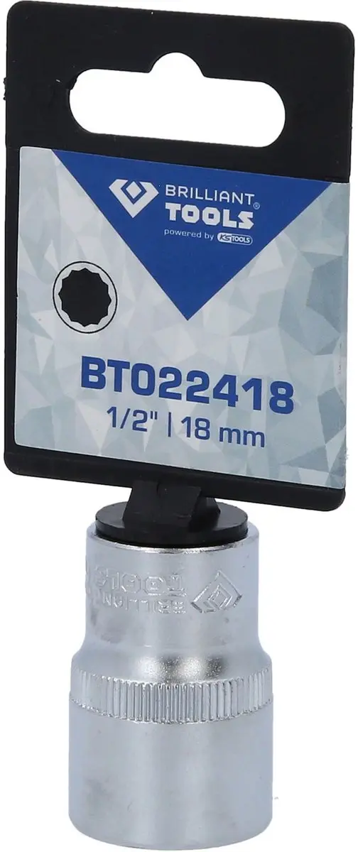 Brilliant Tools BT022418 Twaalfkant Dopsleutel 18 mm
