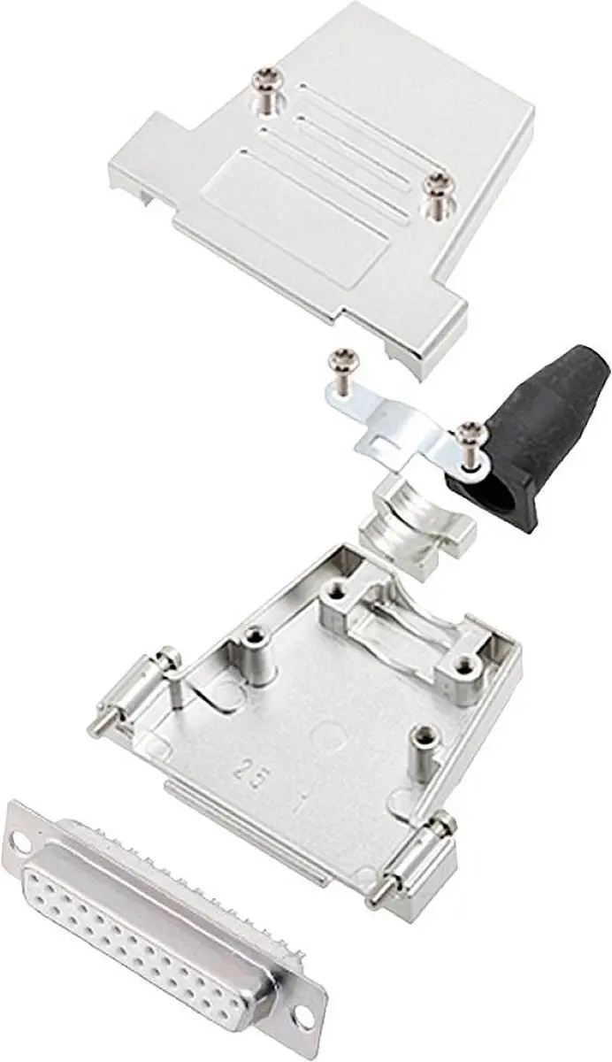 encitech 6355-8086-13 D-sub Female Connectorset 25 polen - afbeelding 2 van 2