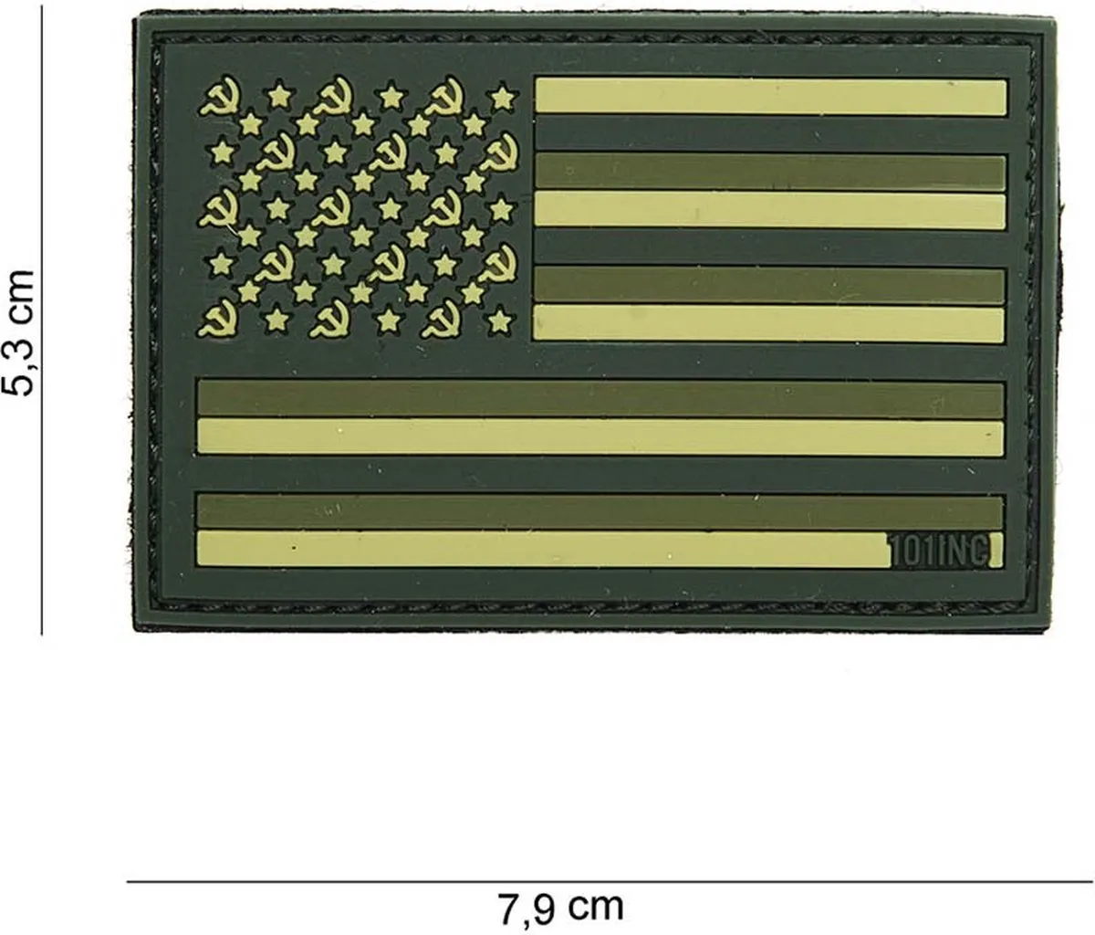 101 Inc Embleem 3D Sovjet Groen 14021