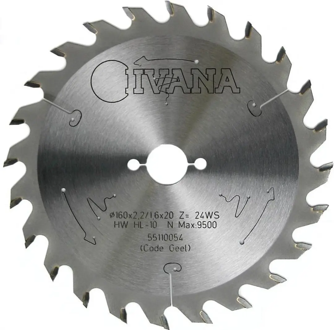 Ivana Cirkelzaagblad Hard Metaal 24WS 190x30mm