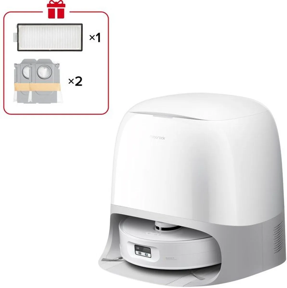 Roborock Qrevo Curv 2 FlowX Robotstofzuiger - 20.000 Pa Wit