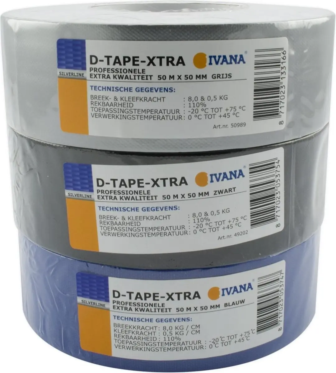 Ivana D-Tape Extra Blauw - 50mmx50mtr