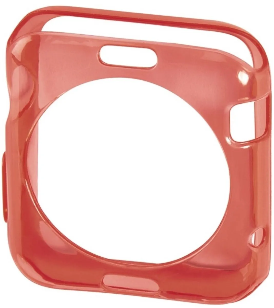 Hama Crystal Cover Apple Watch 38mm - Transparant & Rood