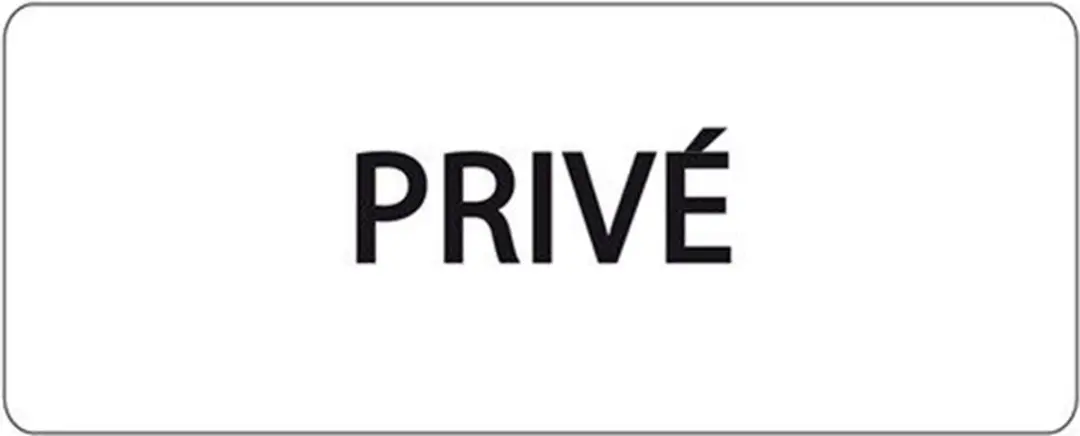 Ivana Tekstbord Privé
