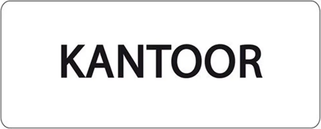 Ivana Tekstbord Kantoor