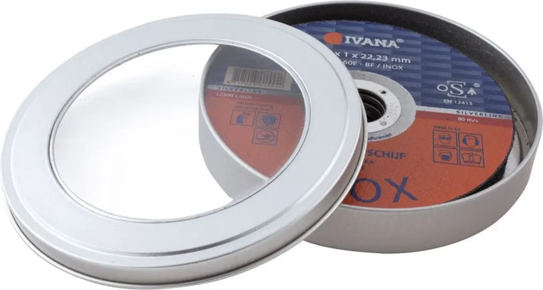 Ivana Doorslijpschijf Inox Vlak 125x1x22.2mm