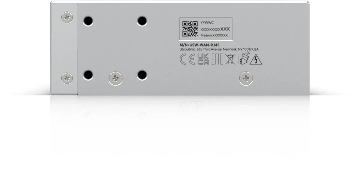 Ubiquiti UniFi USW-WAN-RJ45 WAN Switch - 1x RJ45 Gigabit - Grijs