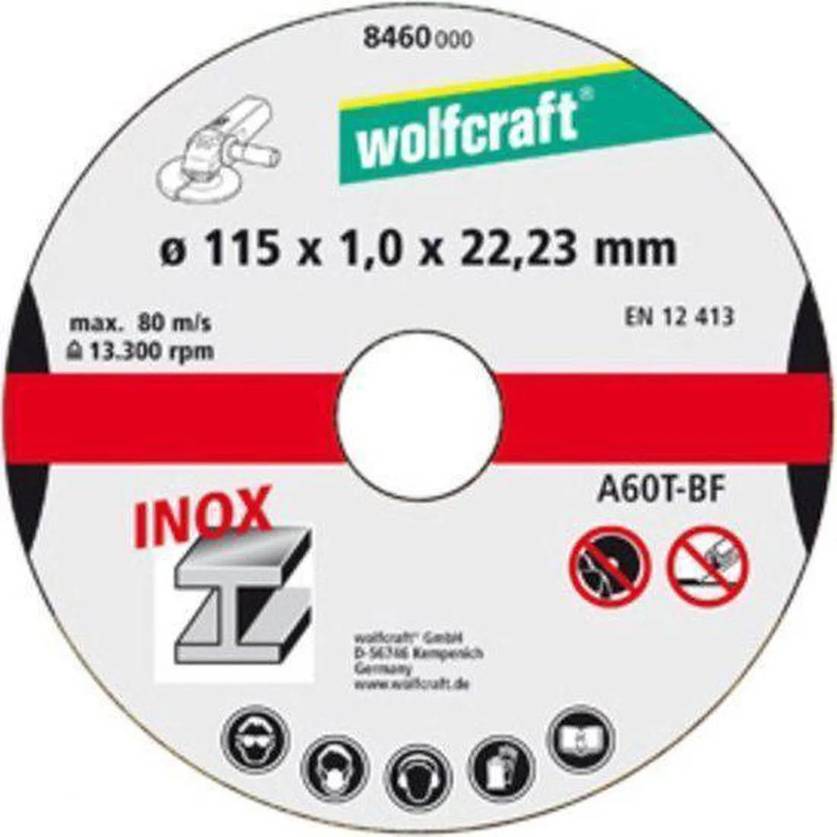 Wolfcraft 3 Slijpschijven Ø115mm Extra Dun Metaal - 3 Stuks