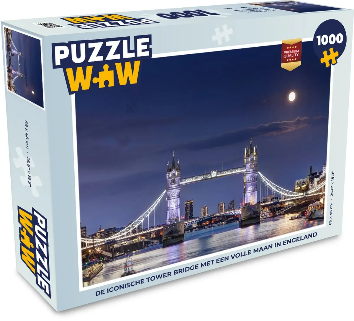 PuzzleWow Legpuzzel Tower Bridge 1000 Stuks