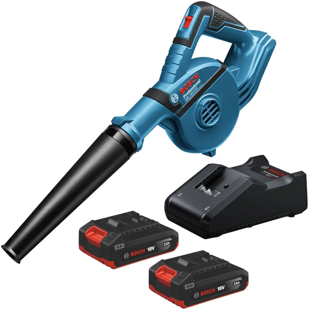 Bosch GBL 18V-120 Professional accu-bladblazer 18 V 120 m³/u + 2x accu 2,0 Ah +