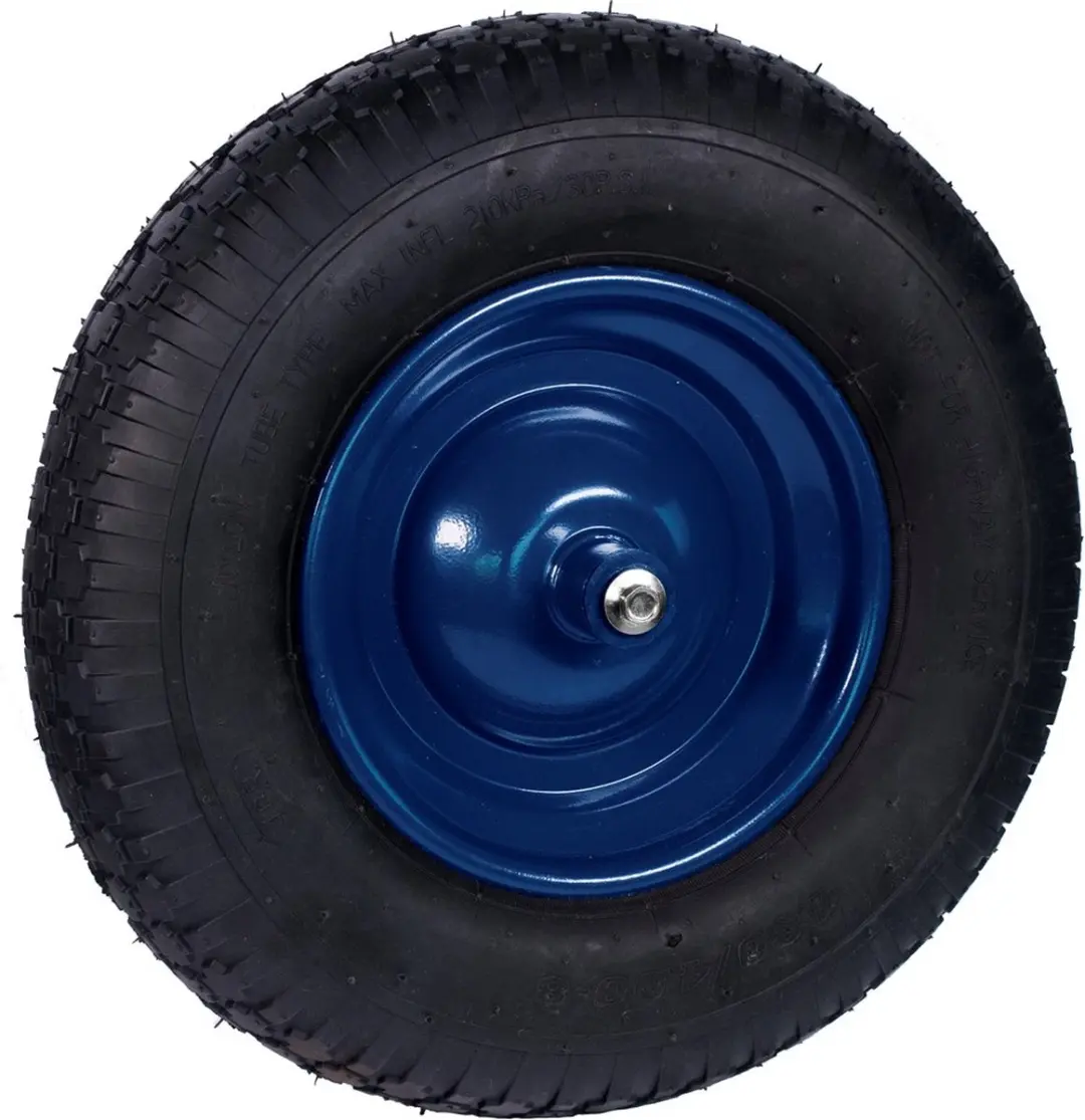 Ivana 4Ply Wiel Zwart Met Metalen Velg 400x8mm