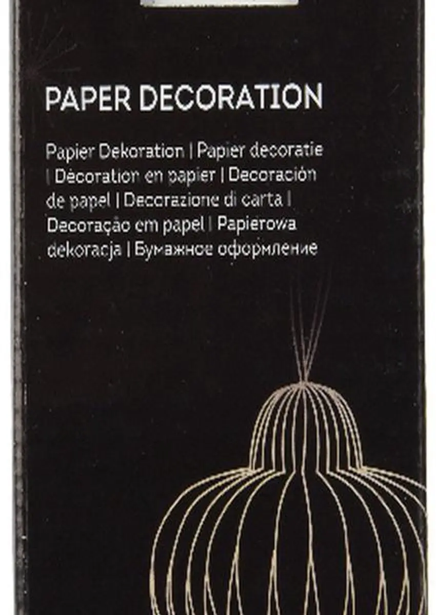 Kaemingk Papieren Pegel Kerstornament 20cm - Wit - afbeelding 3 van 6