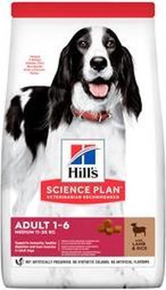 Hill's Canine Adult Medium Lam - Rijst 14kg