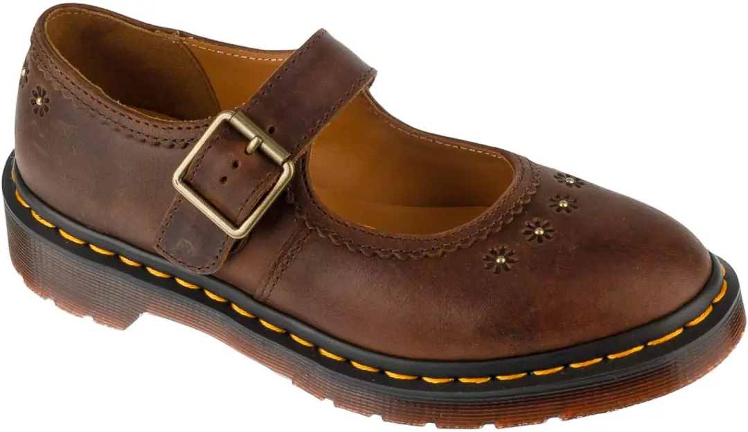 Dr. Martens Mary Jane Flower, Vrouwen, Bruin, mocassins, maat: 41