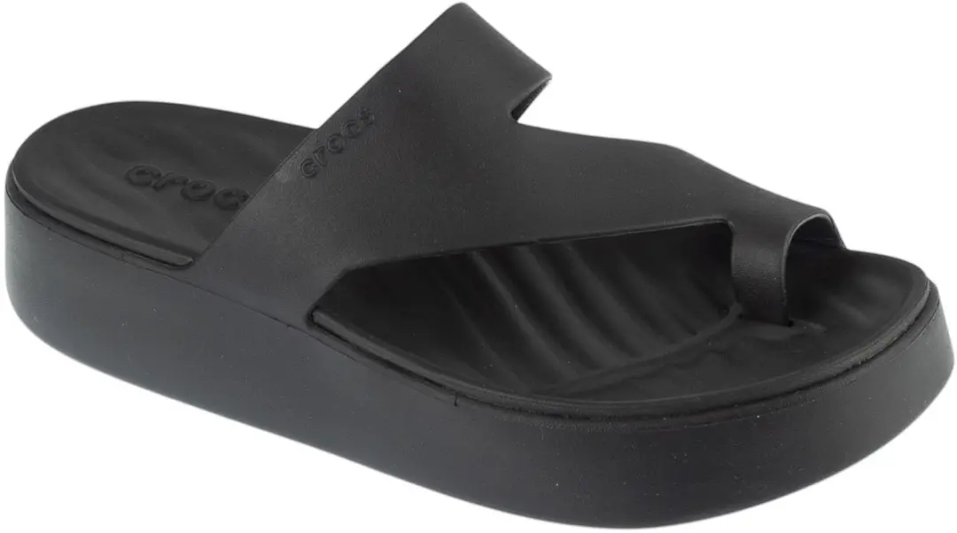 Crocs Getaway Platform Toe Loop Slippers Zwart EU 38-39 Vrouw
