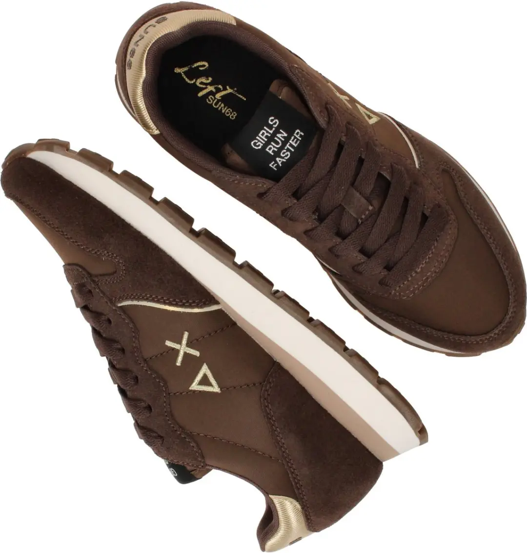 SUN68 Ally Silver Gold Sneakers - Dames - Bruin - 36 - afbeelding 5 van 6