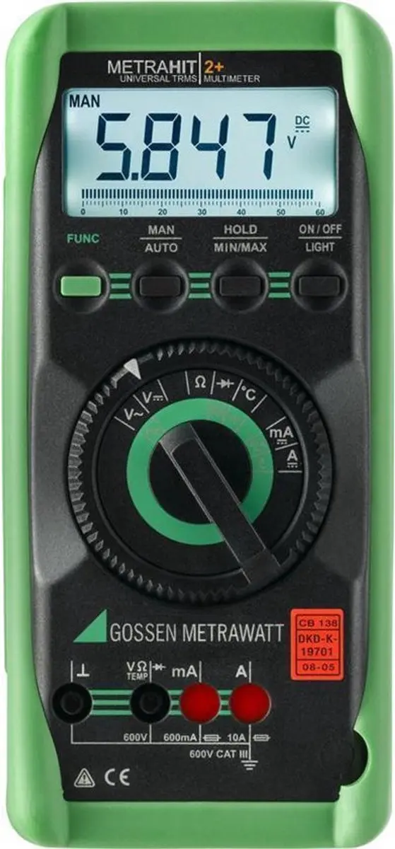 Gossen Metrawatt MetraHit 2+ M205A TRMS Multimeter