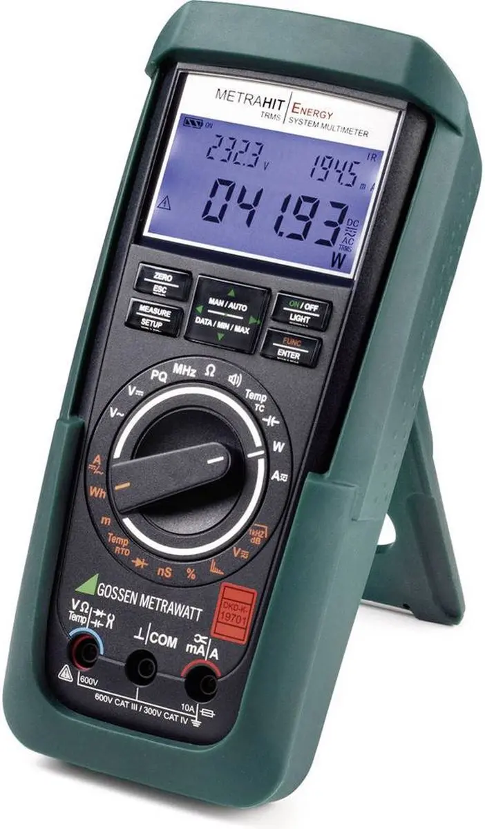 Gossen Metrawatt MetraHit Energy M249A Multimeter - Zwart/Groen - afbeelding 3 van 4