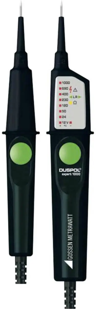 Gossen Metrawatt DUSPOL expert 1000 Tweepolige spanningstester