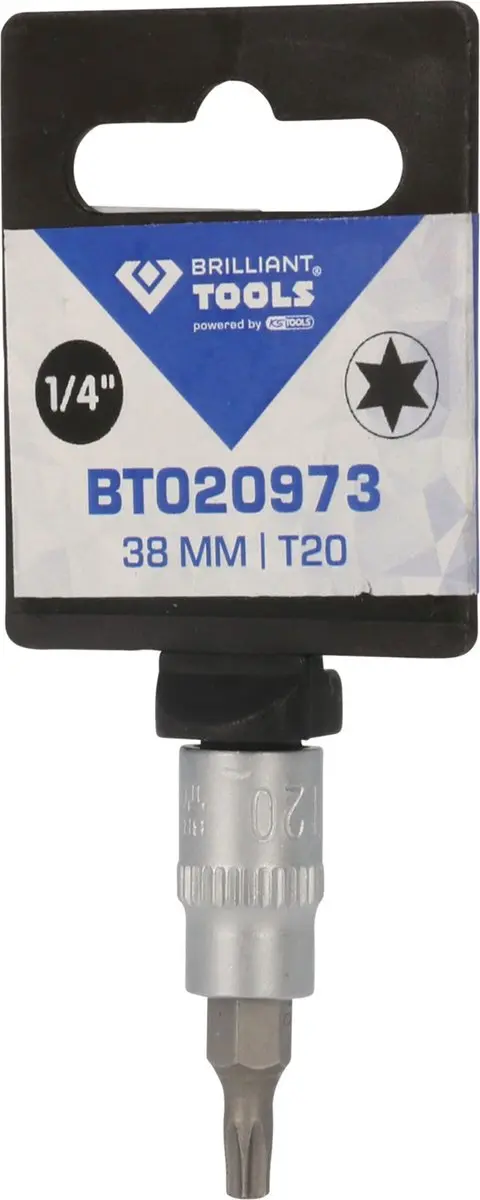 Brilliant Tools BT020973 Torx-bitdop T20 1/4" - afbeelding 2 van 4