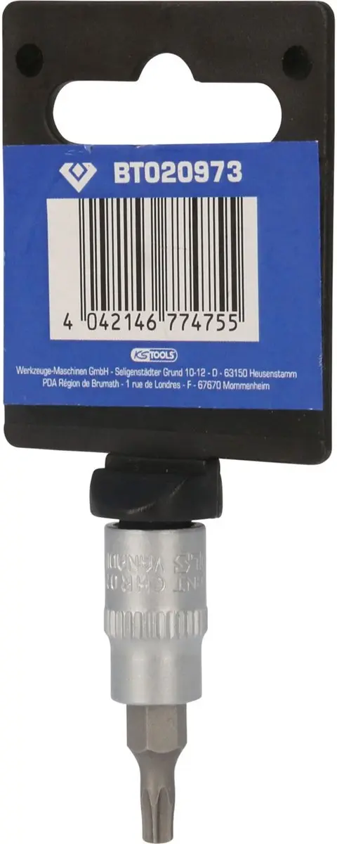 Brilliant Tools BT020973 Torx-bitdop T20 1/4" - afbeelding 3 van 4
