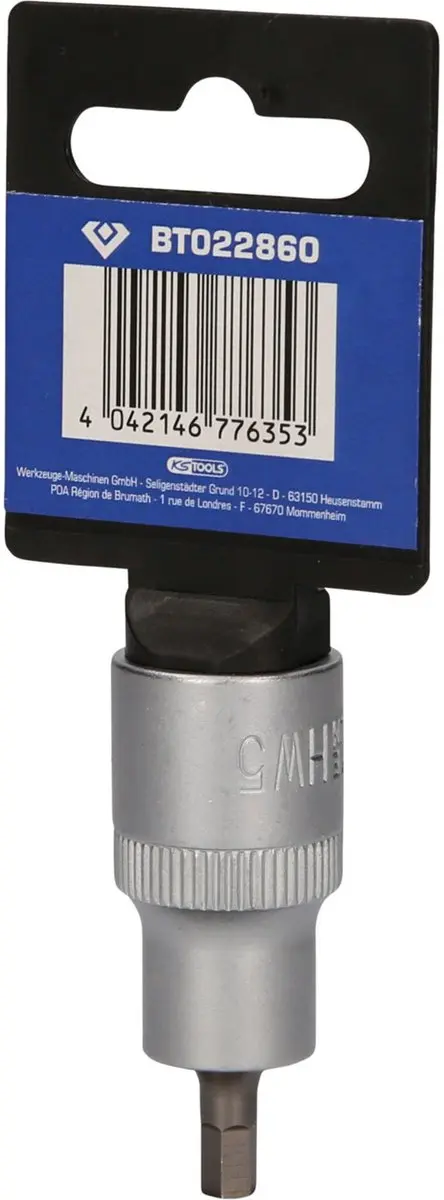 Brilliant Tools BT022860 Inbus Bit-dop 1/2" 5 mm 55 mm - afbeelding 4 van 4