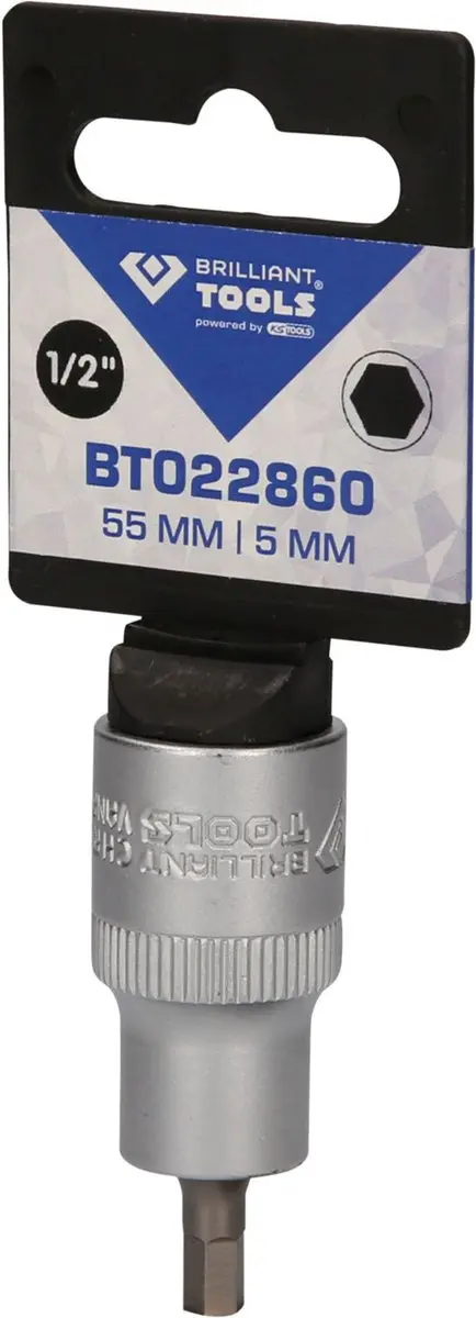 Brilliant Tools BT022860 Inbus Bit-dop 1/2" 5 mm 55 mm - afbeelding 2 van 4