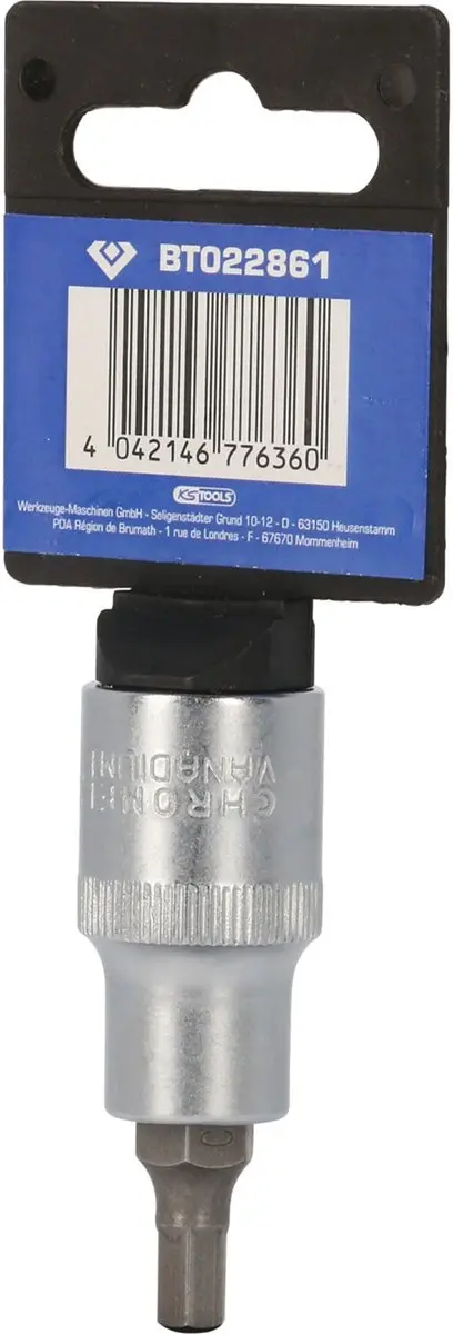 Brilliant Tools BT022861 Inbus Bit-dop 1/2" - 6 mm - 55 mm - afbeelding 2 van 4