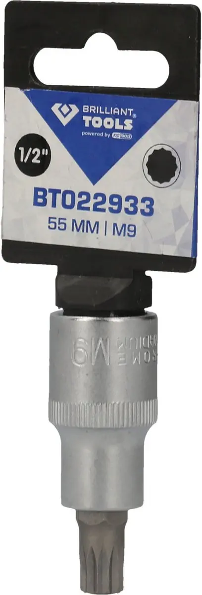 Brilliant Tools BT022933 Veelvertande Bitdop 1/2" M9 55mm - afbeelding 3 van 4