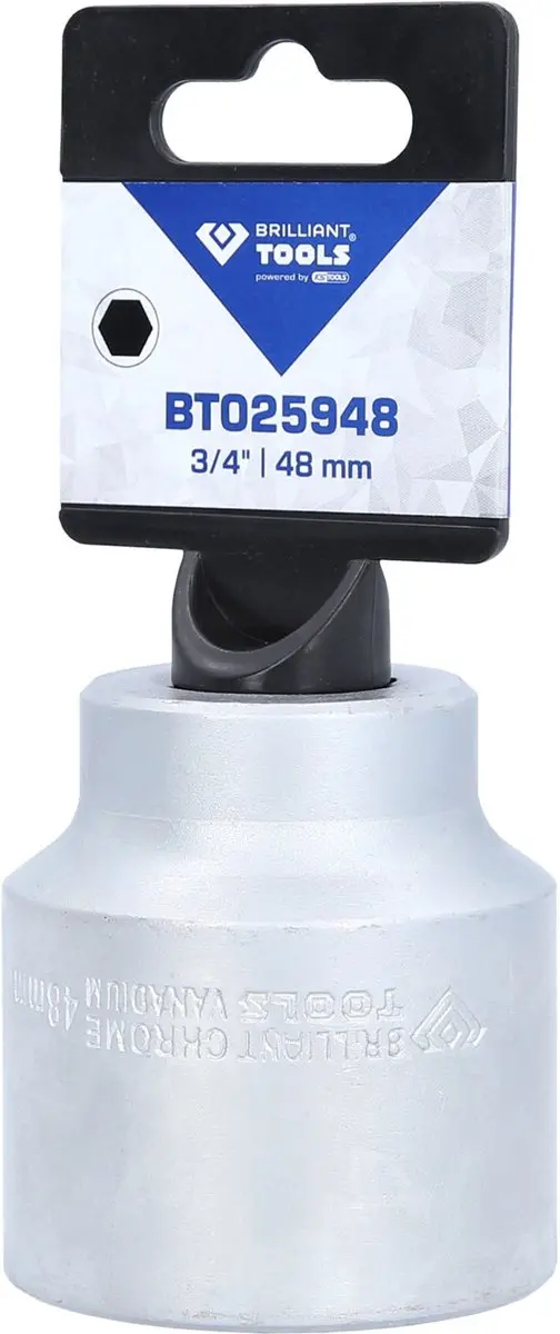 Brilliant Tools BT025948 Zeskant-dop 3/4" 48 mm - afbeelding 4 van 4
