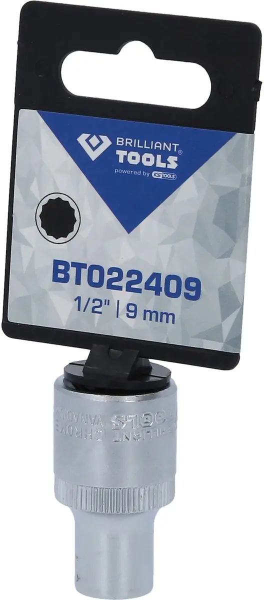 Brilliant Tools BT022409 Twaalfkant Dopsleutel 9 mm - afbeelding 2 van 4