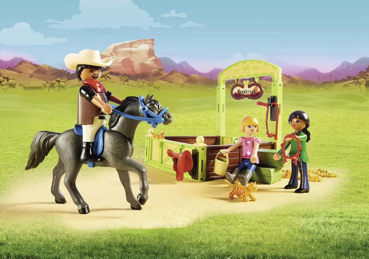 Playmobil Spirit Schuur 70118 - Lucky, Pru & Abigail