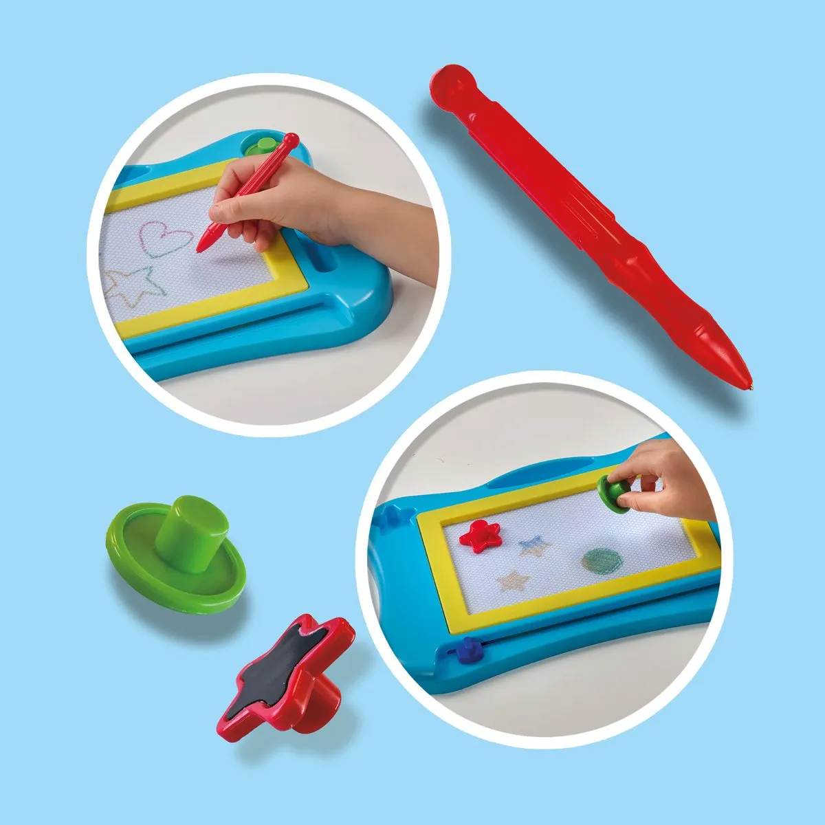 SES Creative Magnetisch Tekenbord - 4 Kleuren - Meerkleurig