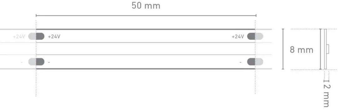 Barthelme LED-strip 24V DC - 5m - Koudwit - afbeelding 2 van 2