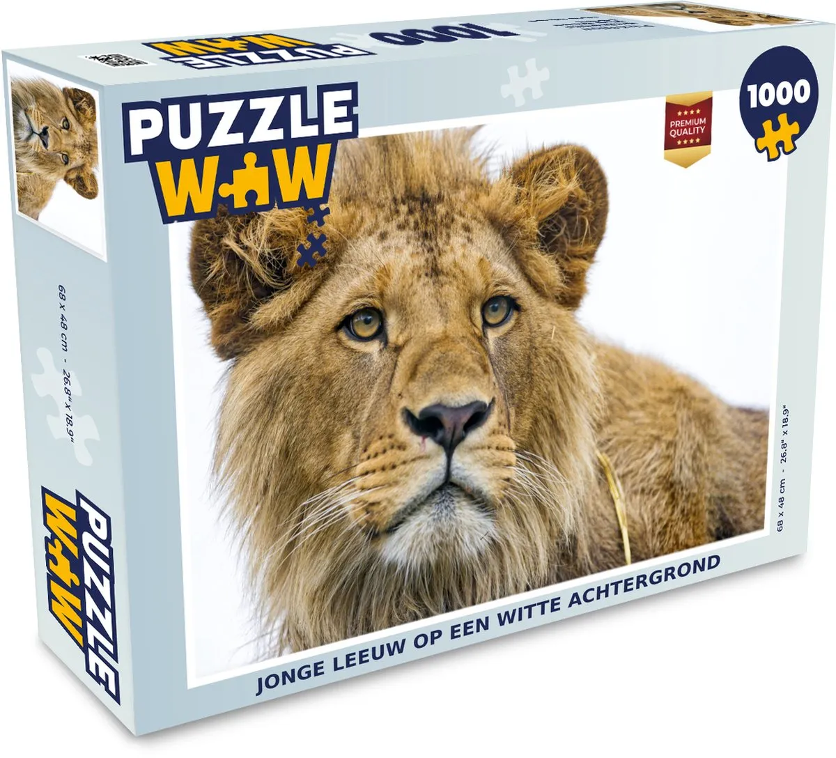 PuzzleWow Leeuw Portret Legpuzzel 1000 Stuks