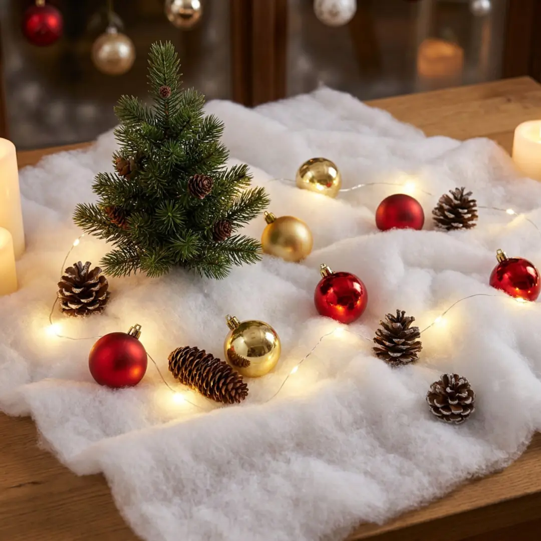 Kaemingk Sneeuwtapijt Polyester 250x100cm - Wit - afbeelding 3 van 6