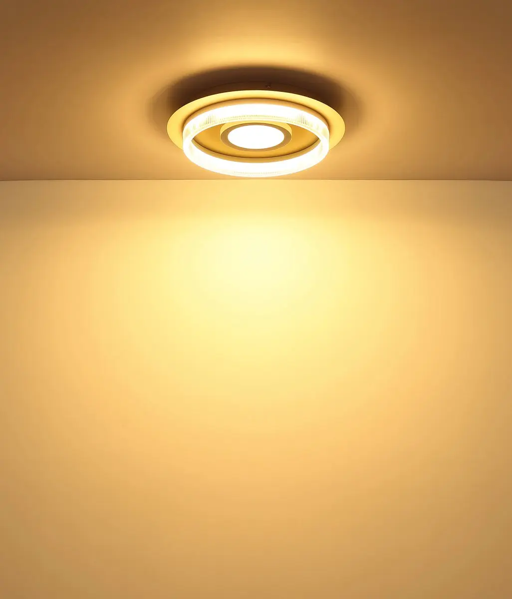 Globo Zara LED Plafondlamp 24W - 3000K - Zandbruin - afbeelding 3 van 6