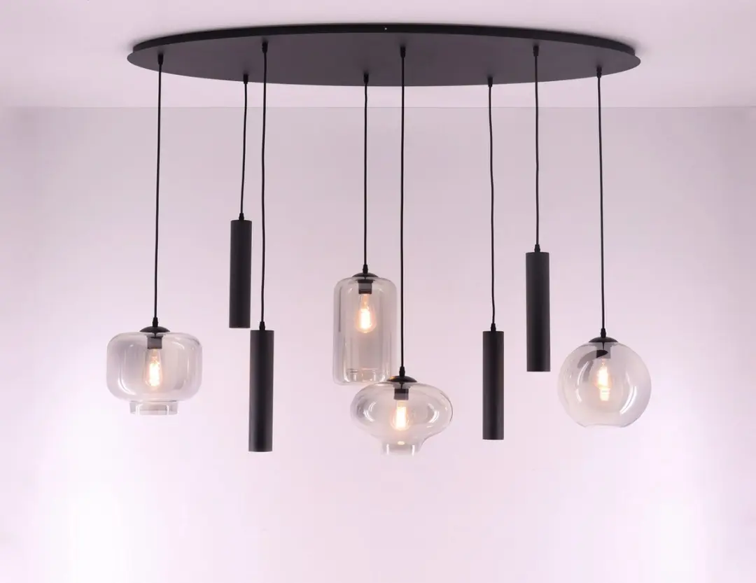 Hanglamp ovaal combi Grey & Kokers gu10