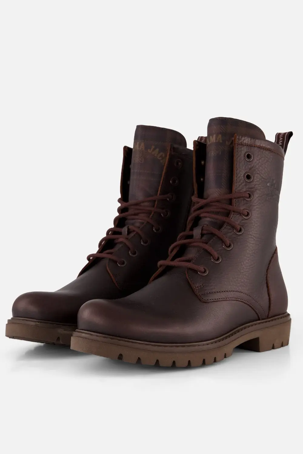 Panama Jack Frisia plaid B1 veterboots bruin